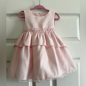 Charming Pink Layered Kids Dress